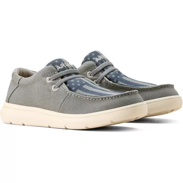 imageAriat Unisex Kids HiloCoastal GreyAmerican Flag
