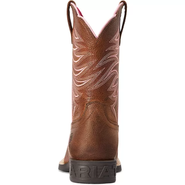 imageAriat Unisex Kids Youth Firecatcher Western BootRowdy Brown