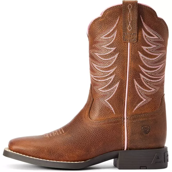 imageAriat Unisex Kids Youth Firecatcher Western BootRowdy Brown