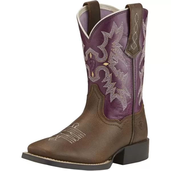 imageARIAT Kids Tombstone Western BootVintage BomberPlum