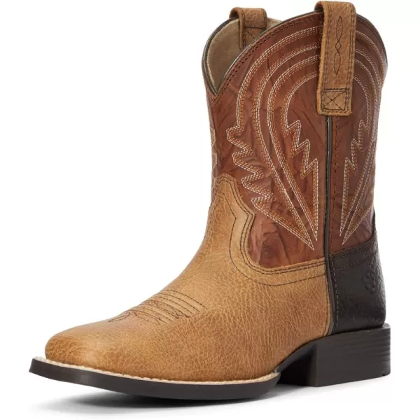 imageARIAT Lil Hoss Kids ToddlerYouth BootAdobe ChocolateNavy