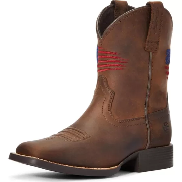 imageARIAT UnisexChild Patriot Ii Western BootDistressed Brown