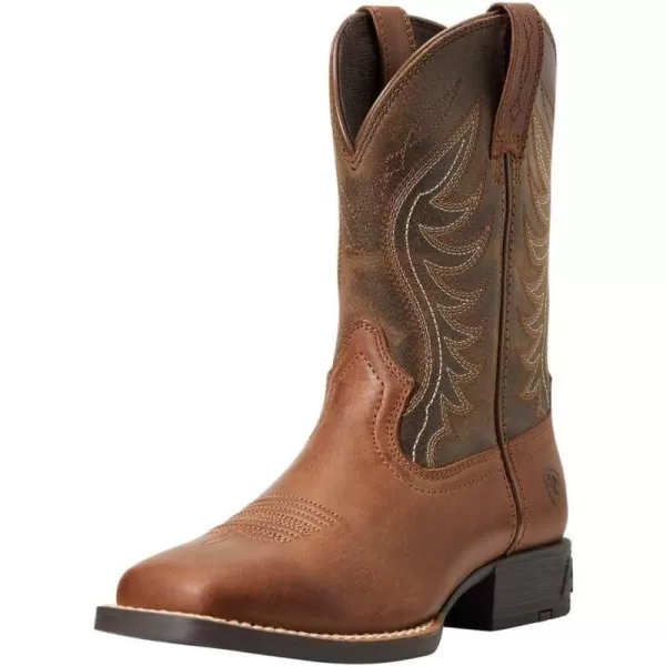 imageAriat Kids Amos Western BootSorrel CrunchArmy Green