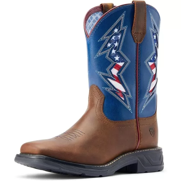 imageAriat Kids Patriot Western BootDistressed Tan