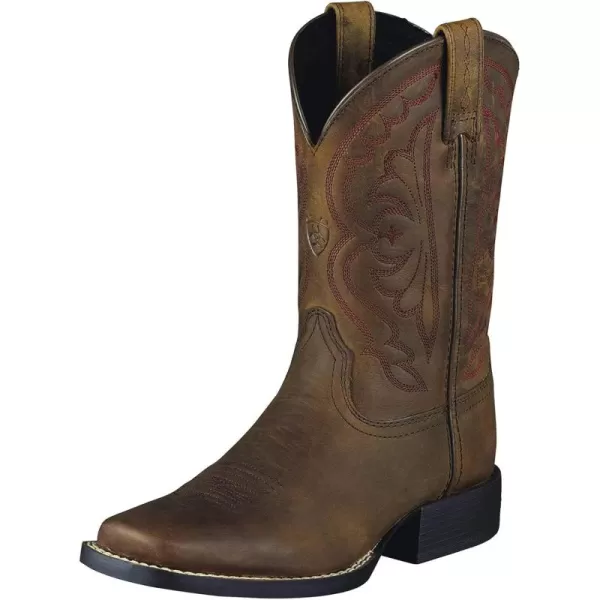 imageAriat Kids Quickdraw Western BootDistressed Brown