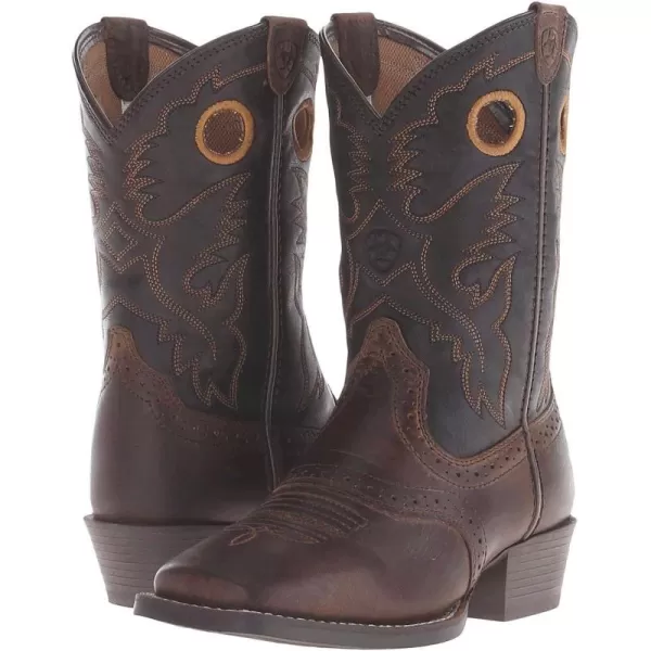 imageAriat Unisex Kids Heritage Roughstock Western BootBrown