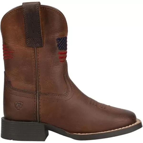 imageAriat Unisex Kids Patriot II Western BootDistressed Brown