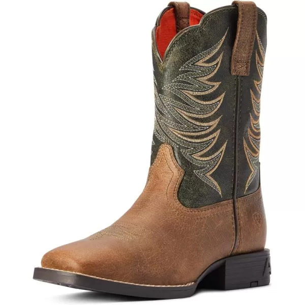 imageAriat Unisex Kids Youth Firecatcher Western BootDistressed Brown