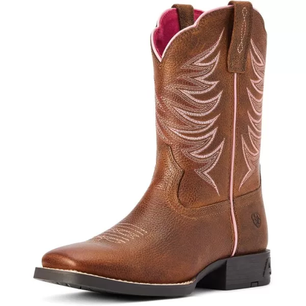 imageAriat Unisex Kids Youth Firecatcher Western BootRowdy Brown