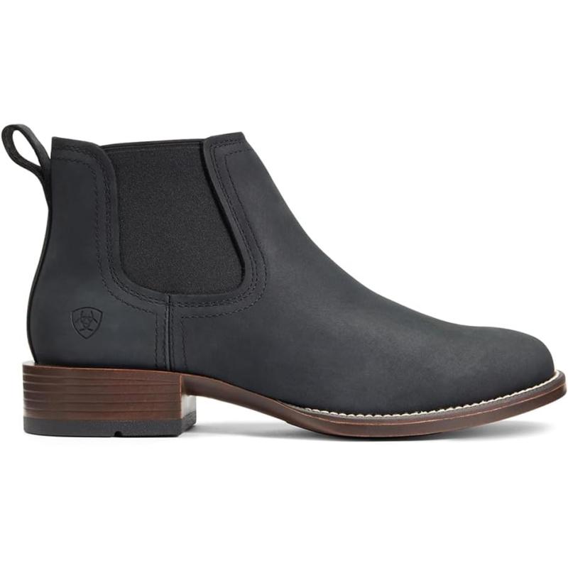 imageARIAT Mens Booker Ultra Round Toe Western BootDen Black