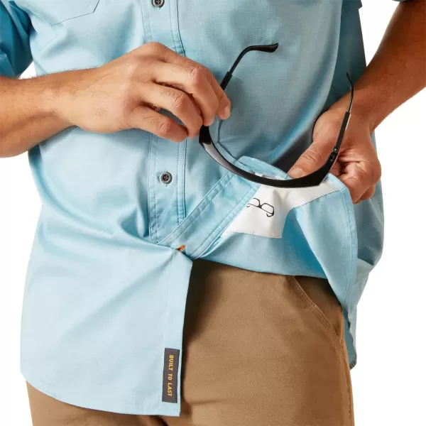 imageARIAT Mens Rebar Made Tough Venttek Durastretch Work ShirtBluejay Heather