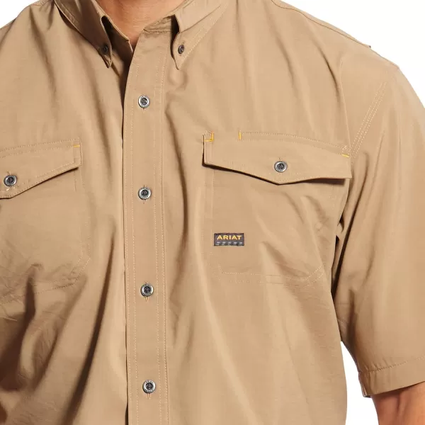 imageARIAT Mens Rebar Made Tough Venttek Durastretch Work ShirtKhaki