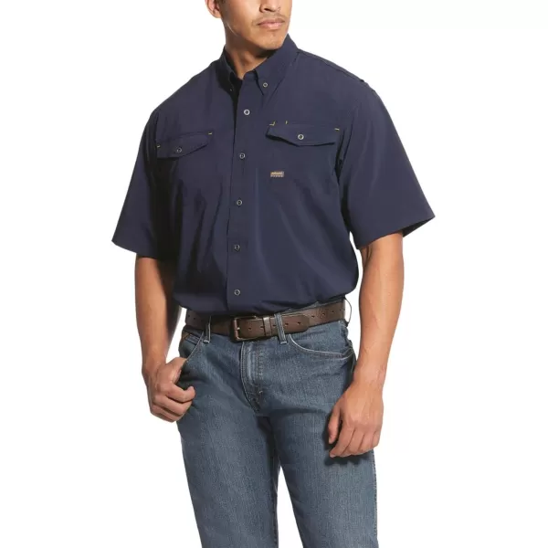 imageARIAT Mens Rebar Made Tough Venttek Durastretch Work ShirtMarine