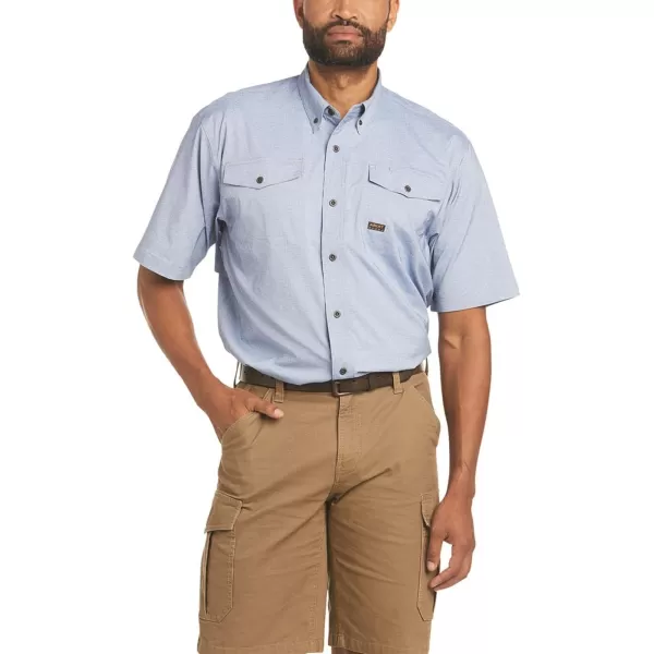 imageARIAT Mens Rebar Made Tough Venttek Durastretch Work ShirtMarine