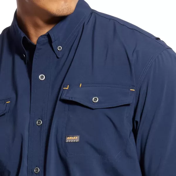imageARIAT Mens Rebar Made Tough Venttek Durastretch Work ShirtNavy