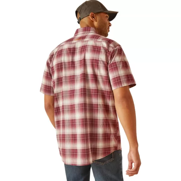 imageARIAT Mens Rebar Made Tough Venttek Durastretch Work ShirtRoan Rouge Plaid