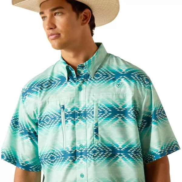 imageARIAT Mens Venttek Classic Fit ShirtBleached Aqua