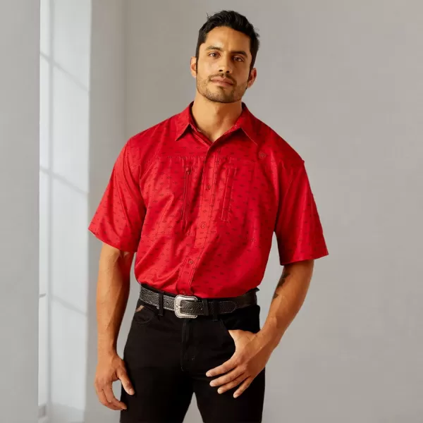 imageARIAT Mens Venttek Classic Fit ShirtHaute Red