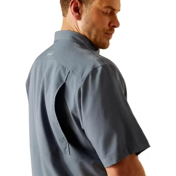 imageARIAT Mens Venttek Classic Fit ShirtNewsboy Blue