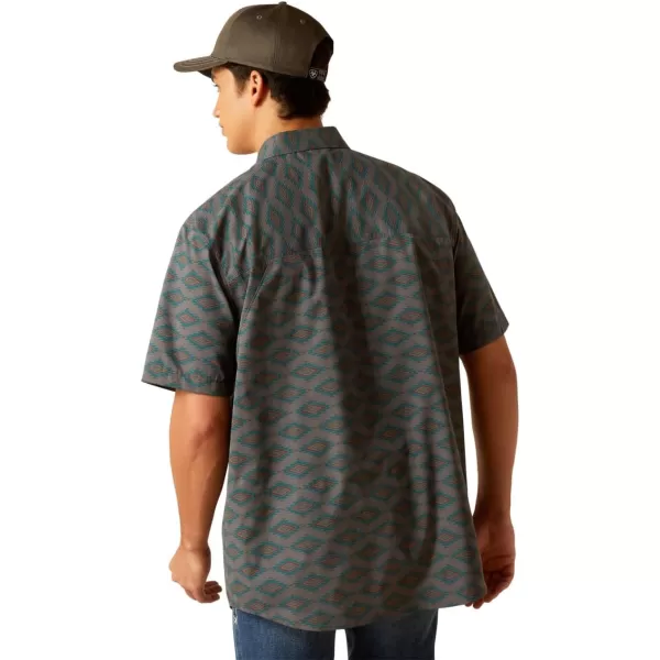 imageAriat Mens 360 Airflow Classic Fit ShirtGray Pinstripe