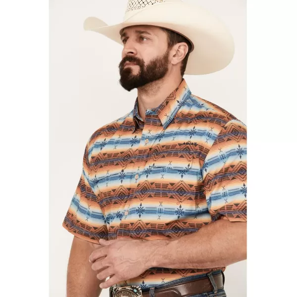 imageAriat Mens Venttek Outbound Classic Fit ShirtOxford Tan Southwest