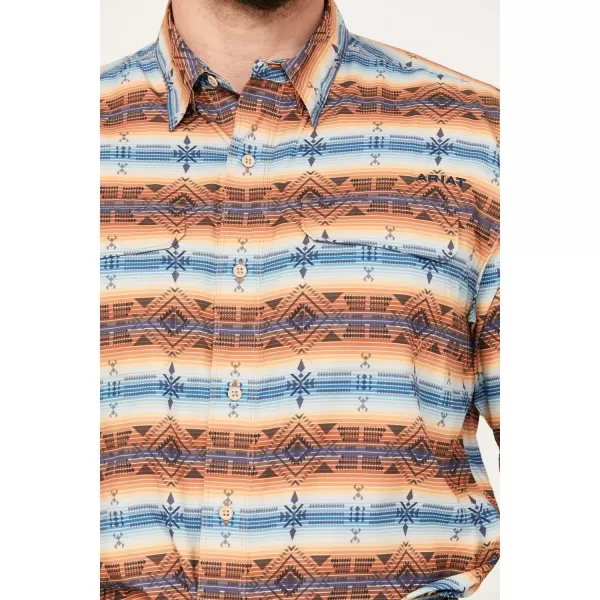 imageAriat Mens Venttek Outbound Classic Fit ShirtOxford Tan Southwest