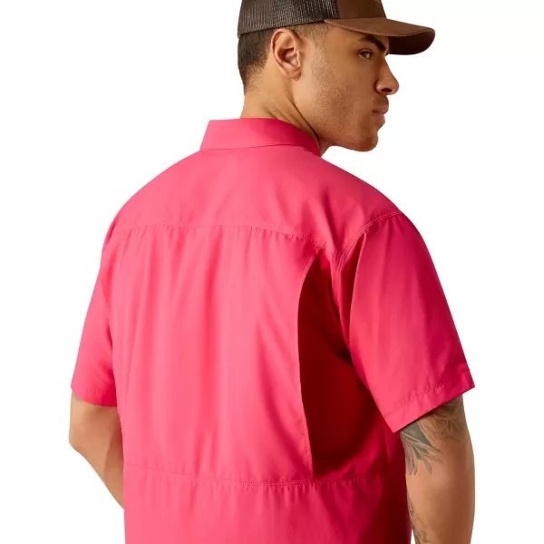 imageAriat Mens Venttek Outbound Classic Fit ShirtPink Hibiscus