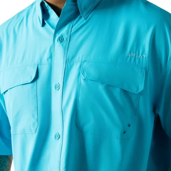 imageAriat Mens Venttek Outbound Classic Fit ShirtTurquoise Reef
