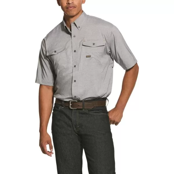 imageARIAT Mens Rebar Made Tough Venttek Durastretch Work ShirtMarine
