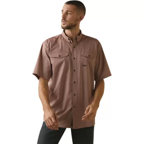 imageARIAT Mens Rebar Made Tough Venttek Durastretch Work ShirtToffee Heather