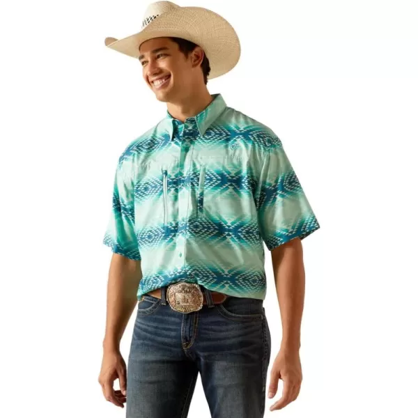 imageARIAT Mens Venttek Classic Fit ShirtBleached Aqua