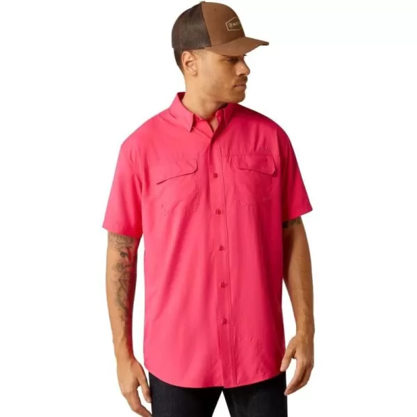 imageAriat Mens Venttek Outbound Classic Fit ShirtPink Hibiscus