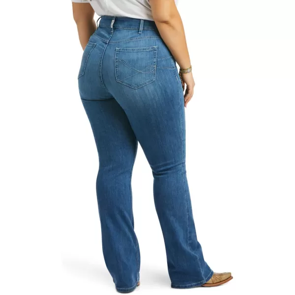 imageARIAT Womens Real Mid Rise Patricia Boot Cut JeanBlue