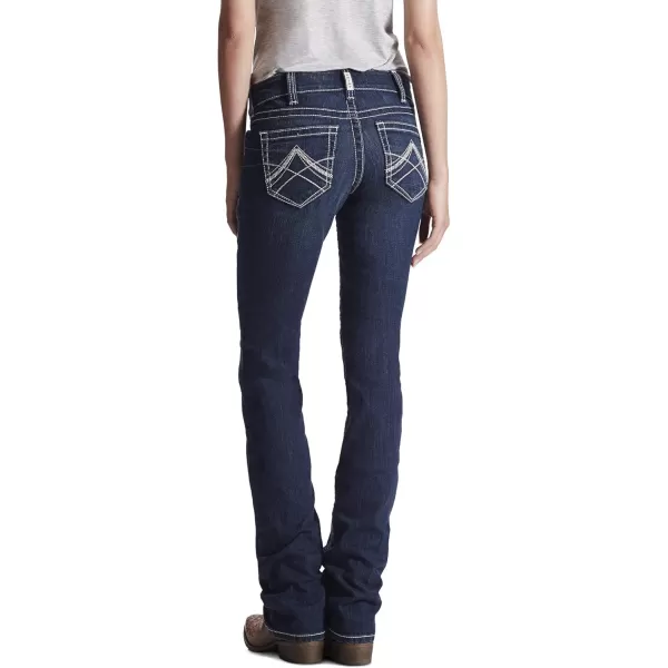 imageARIAT Womens Real Mid Rise Stretch Icon Stackable Straight Leg JeanOcean