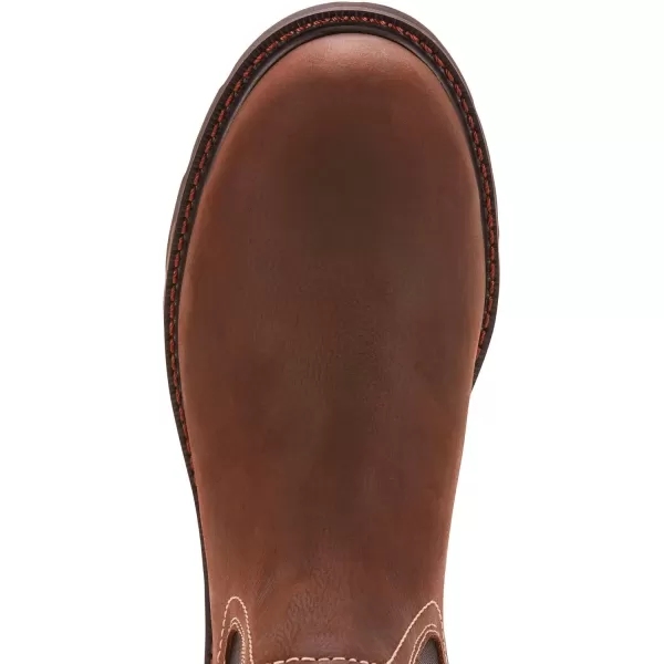 imageAriat Mens Groundbreaker Chelsea Waterproof Steel Toe Work BootDark Brown