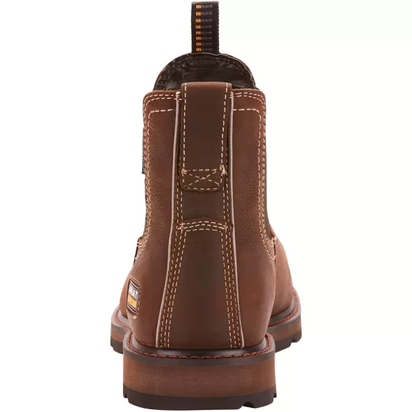 imageAriat Mens Groundbreaker Chelsea Waterproof Steel Toe Work BootDark Brown