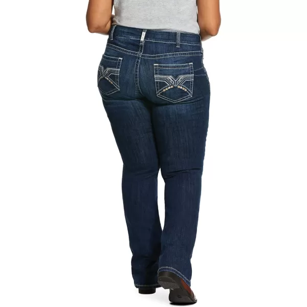 imageAriat Womens Real Mid Rise Bootcut JeanMarine Blue