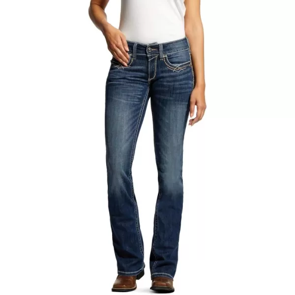 imageAriat Womens Real Mid Rise Bootcut JeanFestival Blue