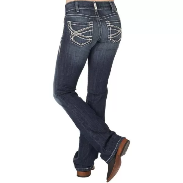 imageAriat Womens Real Mid Rise Bootcut JeanMarine Blue