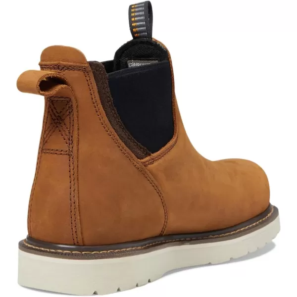 imageAriat Womens Rebar Wedge Chelsea Waterproof Composite Toe Work BootAged Honey