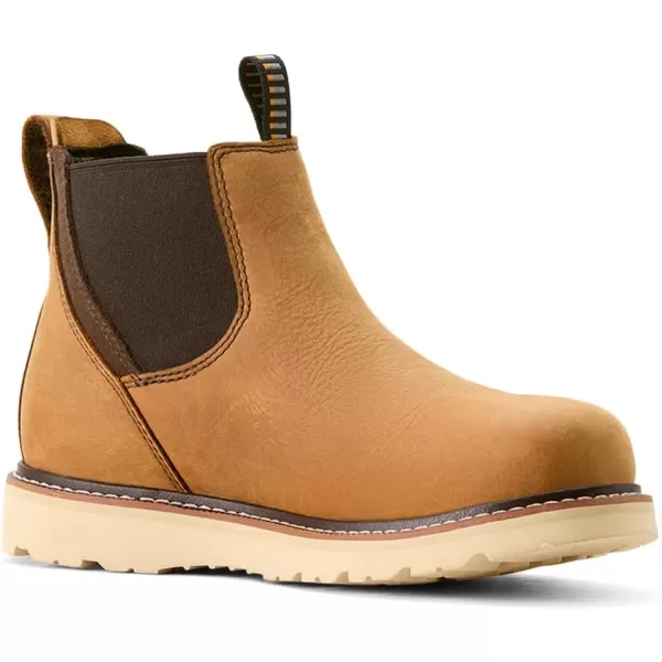 imageAriat Womens Rebar Wedge Chelsea Waterproof Composite Toe Work BootAntique Brown