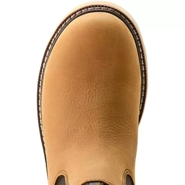 imageAriat Womens Rebar Wedge Chelsea Waterproof Composite Toe Work BootAntique Brown