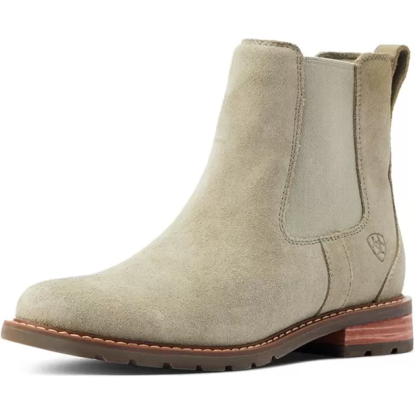 imageARIAT Womens Wexford Round Toe Chelsea Casual Boots Ankle Low Heel 12quot  BeigeSilver Sage