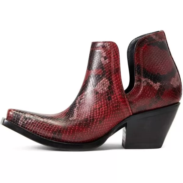 imageARIAT womens Dixon Western BootRed Snake