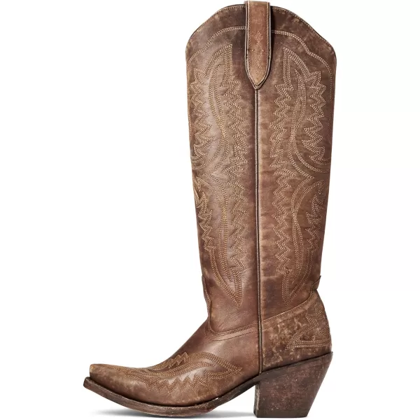 imageAriat Womens Casanova KneeHigh Western BootNaturally Distressed Brown