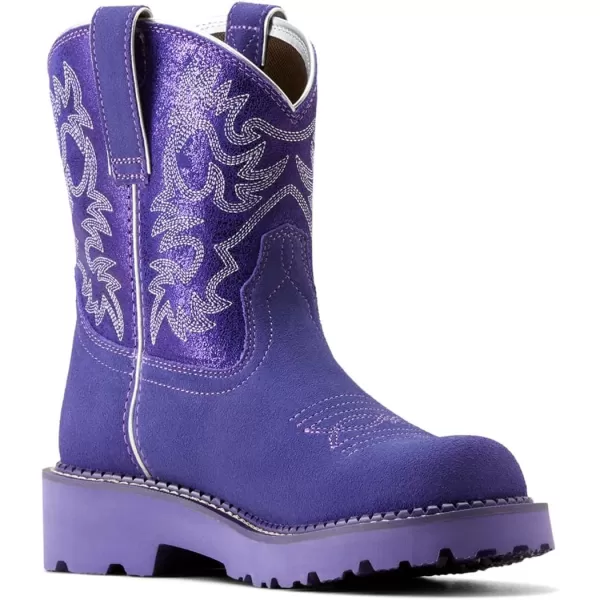 imageAriat Womens Fatbaby Western BootPurple MetallicViolet Suede
