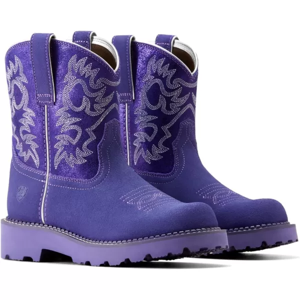 imageAriat Womens Fatbaby Western BootPurple MetallicViolet Suede