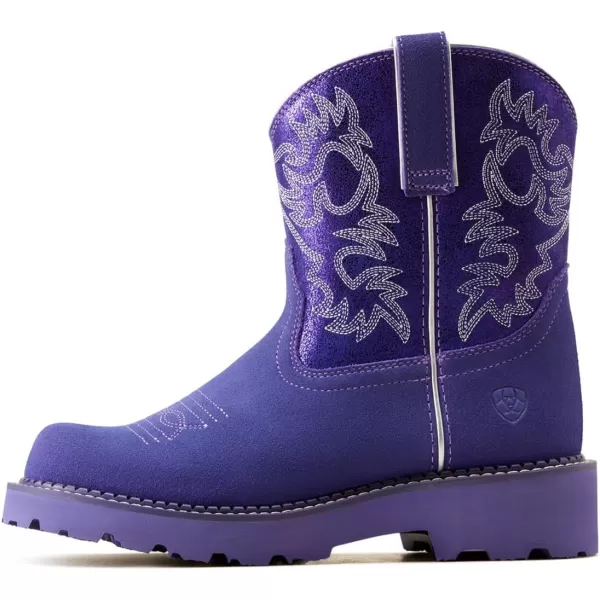 imageAriat Womens Fatbaby Western BootPurple MetallicViolet Suede