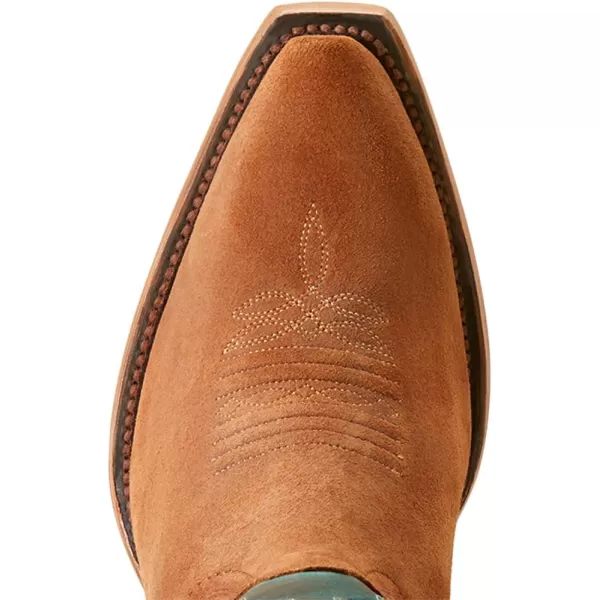 imageAriat womens Elvira Stretchfit Western BootTerracotta SuedeAncient Turquoise