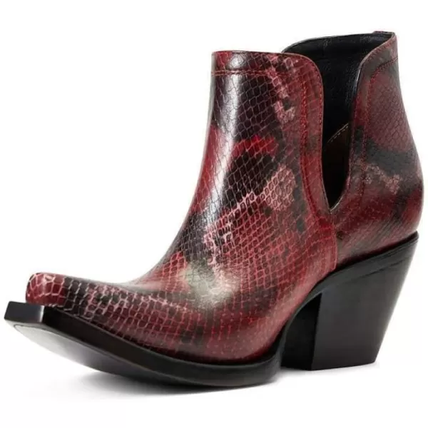 imageARIAT womens Dixon Western BootRed Snake